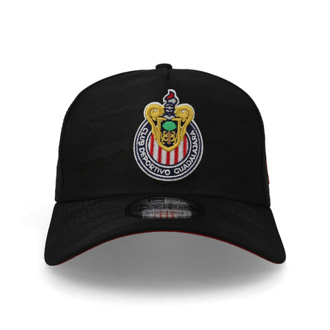 Gorra New Era 9Forty LMX Chivas Camuflaje Negro Unitalla