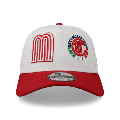 Gorra New Era 9Forty A-Frame Liga MX Toluca Ajustable