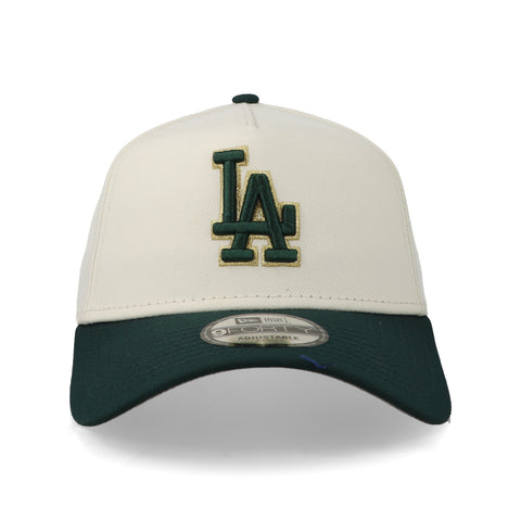 Gorra New Era 9Forty MLB Dodgers Blanco Crema Verde Unitalla
