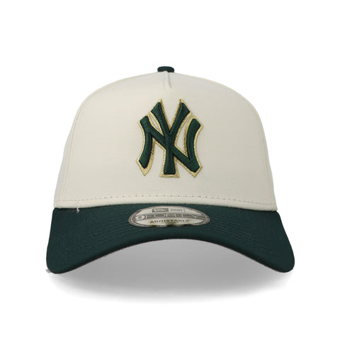 Gorra New Era 9Forty MLB Yankees Blanco Verde Unitalla