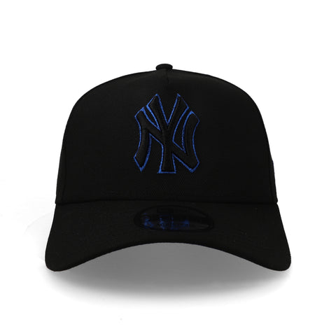 Gorra New Era 9Forty MLB Yankees Negro Azul Rey Unitalla