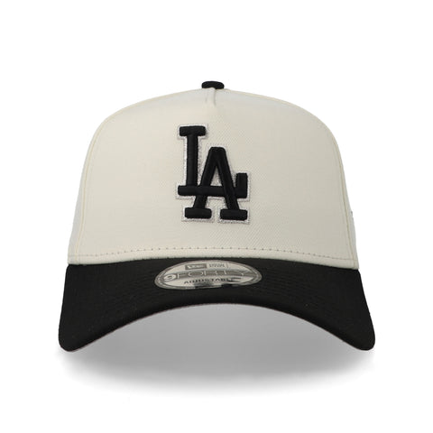 Gorra New Era 9Forty MLB Dodgers Blanco Crema Negro Unitalla