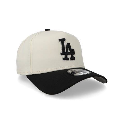Gorra New Era 9Forty MLB Dodgers Blanco Crema Negro Unitalla