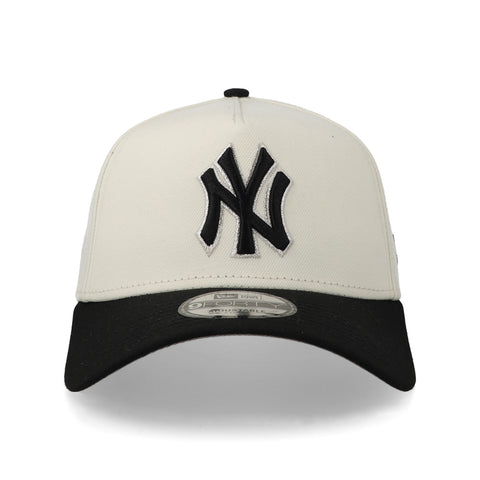 Gorra New Era 9Forty MLB Yankees Blanco Crema Negro Unitalla