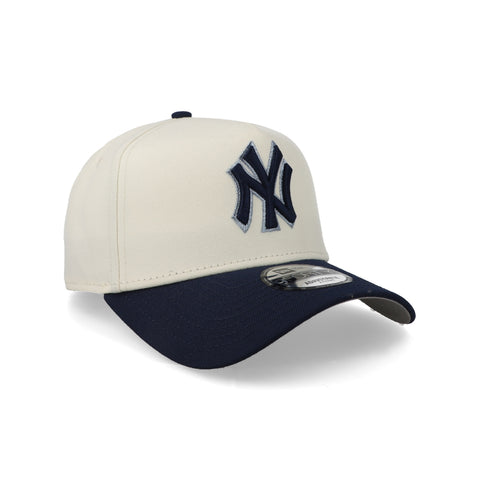 Gorra New Era 9Forty MLB Yankees Blanco Crema Azul Unitalla