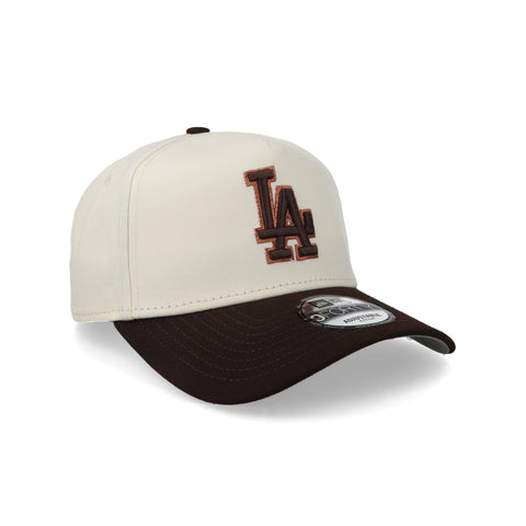 Gorra New Era 9Forty MLB Dodgers Blanco Crema Café Unitalla