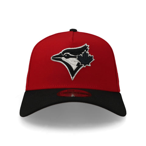 Gorra New Era 9Forty MLB Blue Jays Escarlata Negro Grafito