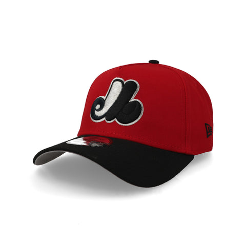 Gorra New Era 9Forty MLB Expos Escarlata Negro Unitalla