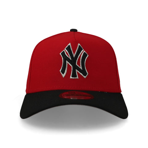 Gorra New Era 9Forty MLB Yankees Escarlata Negro Grafito