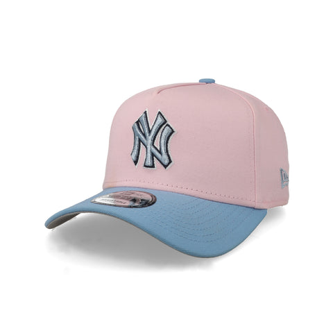 Gorra New Era 9Forty MLB Yankees Rosa Azul Cielo Grafito