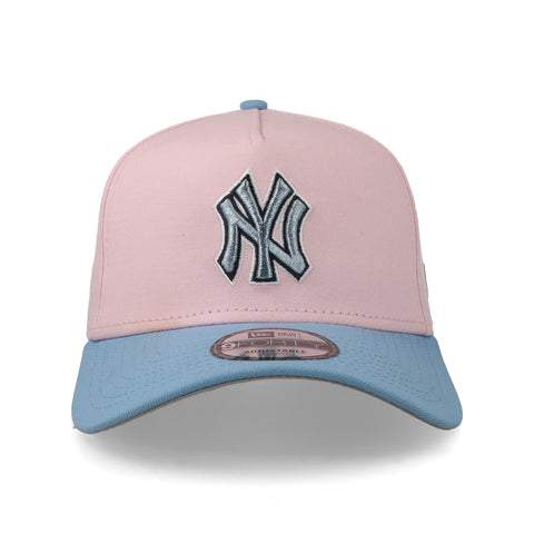 Gorra New Era 9Forty MLB Yankees Rosa Azul Cielo Grafito