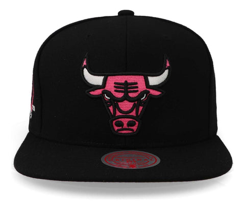 Gorra Mitchell & Ness Nba Neon Tropical Bulls Negro Unitalla