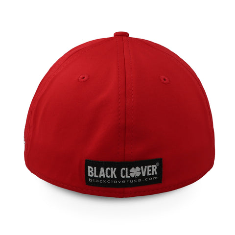 Gorra Black Clover Premium Clover 29 Rojo Negro Cerrada