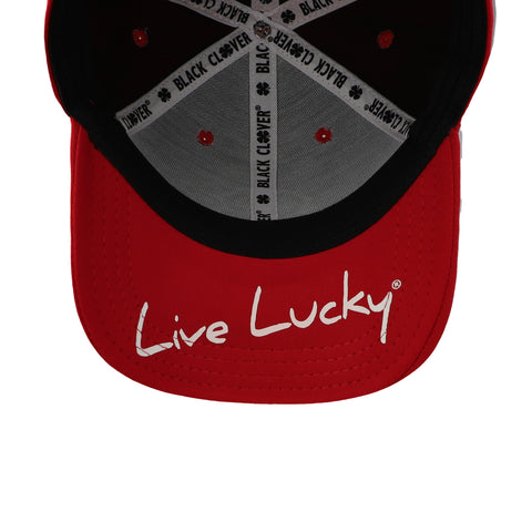 Gorra Black Clover Premium Clover 29 Rojo Negro Cerrada