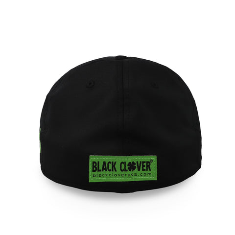 Gorra Black Clover Premium Clover 51 Negro Verde Cerrada