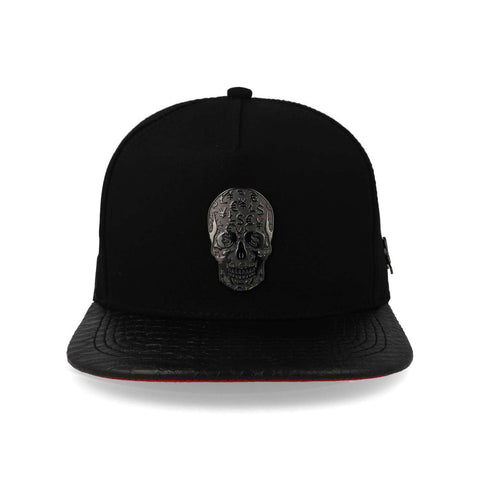 Gorra Cash Only Skull Black Red Visor23 Negro Unitalla