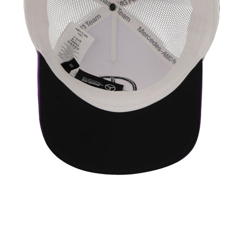 Gorra Stichd Mercedes F1 Hamilton Trucker Blanca Unitalla