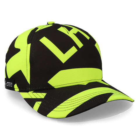 Gorra Stichd Mercedes F1 Hamilton AOP Neón Unitalla