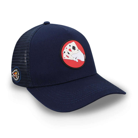 Gorra Problematic Chiquete Cartas Trucker Azul Marino Uni