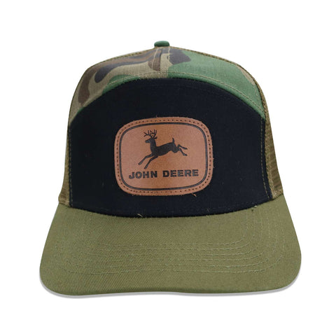 Gorra John Deere Snapback Negro/Camo Verde Unitalla