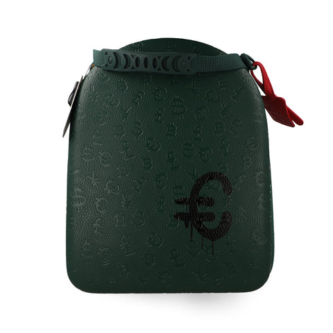Cap Carrier Cash Only Fully Embossed Verde Unitalla