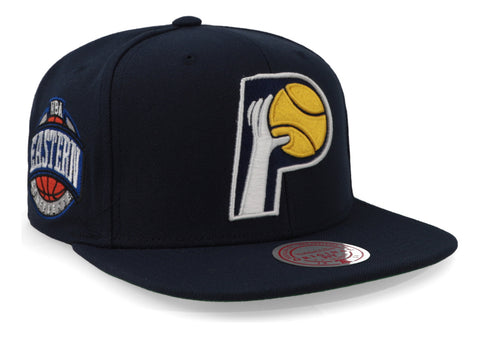 Gorra Mitchell & Ness NBA Pacers Conference Patch Snapback