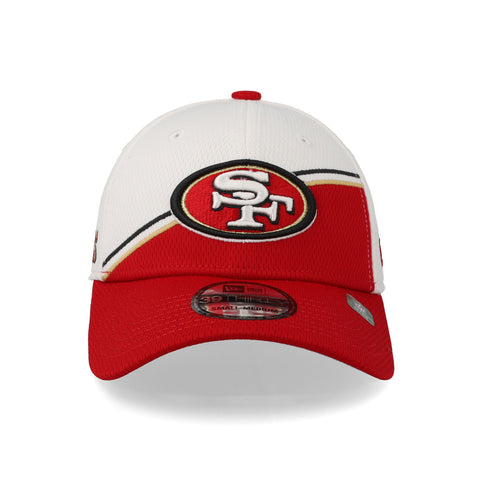 Gorra New Era 39 Thirty NFL 49ers Sideline 23 Rojo Cerrada