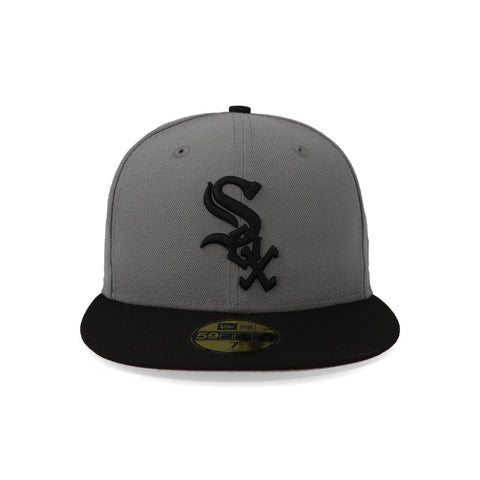 Gorra New Era 59 Fifty MLB Basic White Sox Gris Cerrada