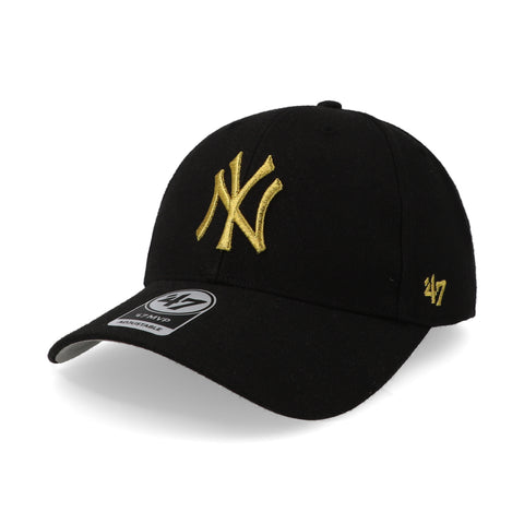 Gorra '47 MLB Yankees Metallic MVP Negro Unitalla