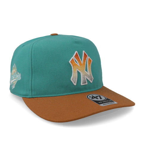Gorra '47 MLB Yankees World Rattle Teal Azul Unitalla