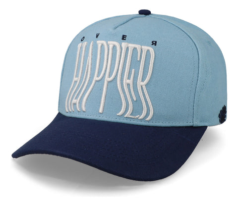 Gorra Overrated Over Happier Azul Unitalla