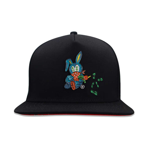 Gorra Cash Only Snapback Conejo Negro Unitalla