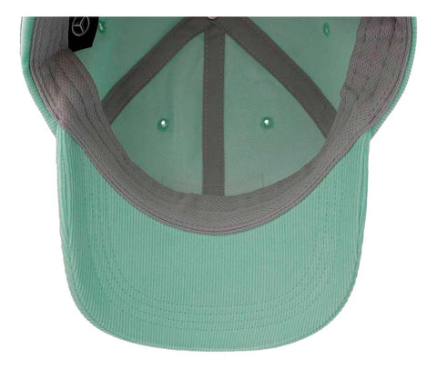 Gorra Mercedes Benz Mapf1 Fw Retro Cord Menta Unitalla