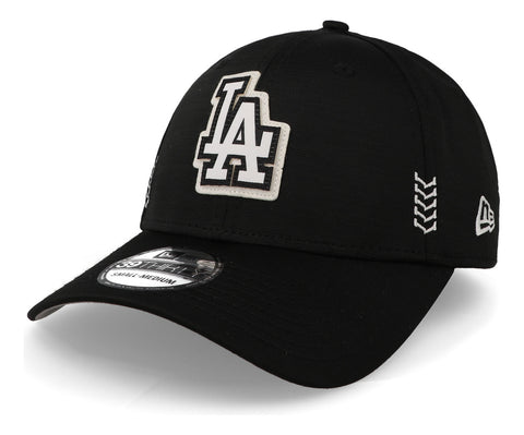 Gorra New Era 39 Thirty MLB Dodgers Negro Cerrada