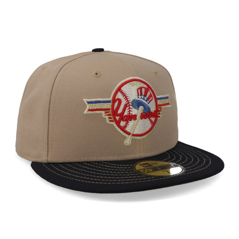 Gorra New Era 59 Fifty MLB Yankees Camello Cerrada