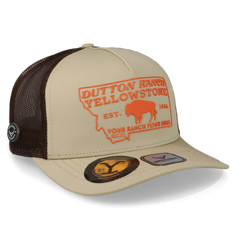 Gorra Ranch & Corral Yellowstone 18 Yw18 Blanco Unitalla