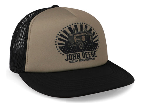 Gorra John Deere Logo Olive And Black Lp83260 Mesh Negro Uni