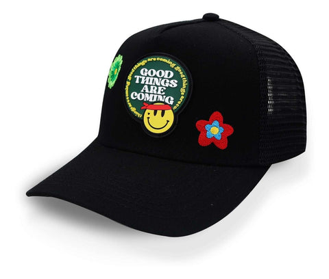 Gorra Problematic Chiquete Good Things Trucker Negro Unitall