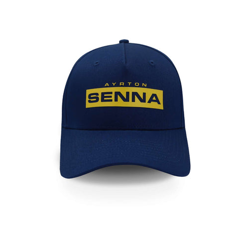 Gorra Formula 1 Ayrton Senna Logo Azul Unitalla