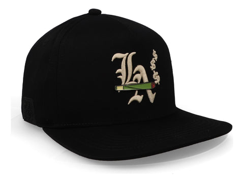 Gorra Cash Only Los Angeles Smoke Porro In White Plana 1010