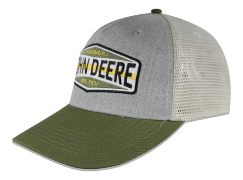 Gorra John Deere Color Block Mesh Ivory Unitalla