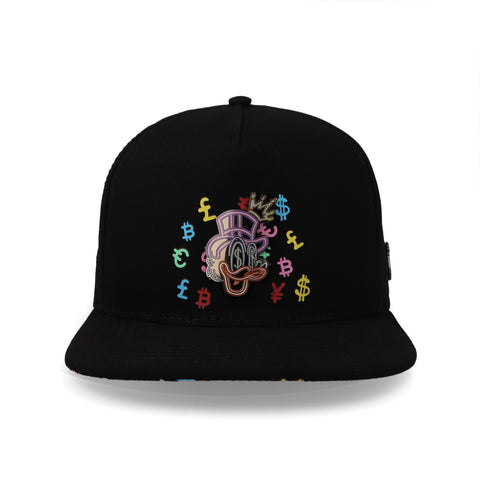 Gorra Cash Only 23 Mc Pato Neon Negro Unitalla