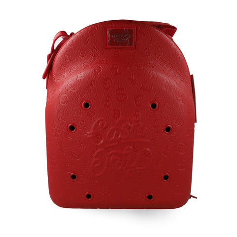 Cap Carrier Cash Only Fully Embossed Rojo Unitalla