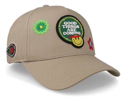Gorra Problematic Chiquete Good Things Curva Beige Unitalla