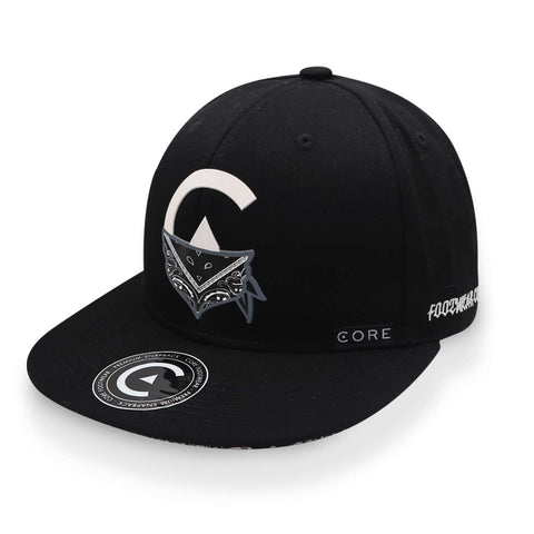 Gorra Core Snapback Bandana Negro Unitalla