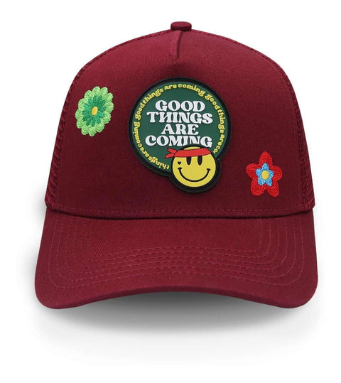 Gorra Problematic Chiquete Good Things Trucker Guindo Unital