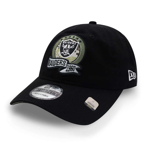 Gorra New Era 9 Twenty NFL Salute Service 22 Raiders Negro
