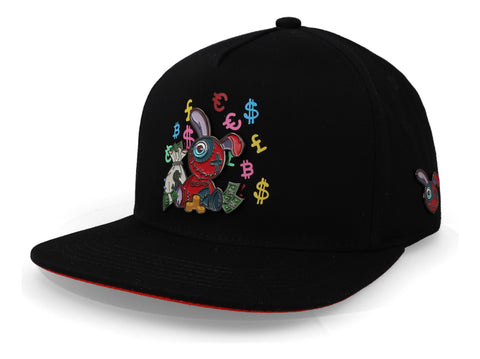 Gorra Cash Only Rabbit Toy Blk Red 1021 Unitalla