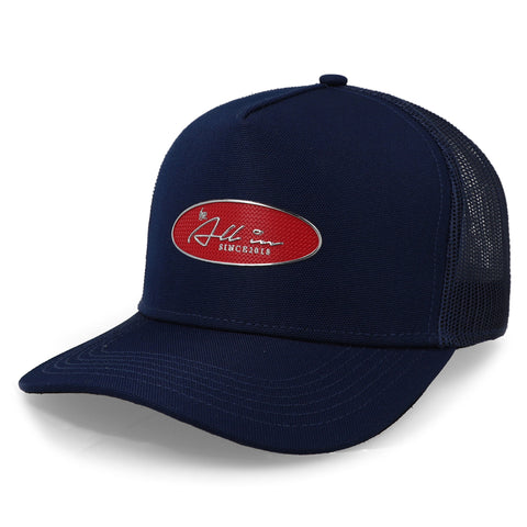 Gorra All In Chrome Trucker Azul Rojo Unitalla