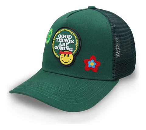 Gorra Problematic Chiquete Good Things Trucker Verde Unitall